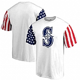 Men's Seattle Mariners Fanatics Branded Stars & Stripes T-Shirt White FengYun,baseball caps,new era cap wholesale,wholesale hats